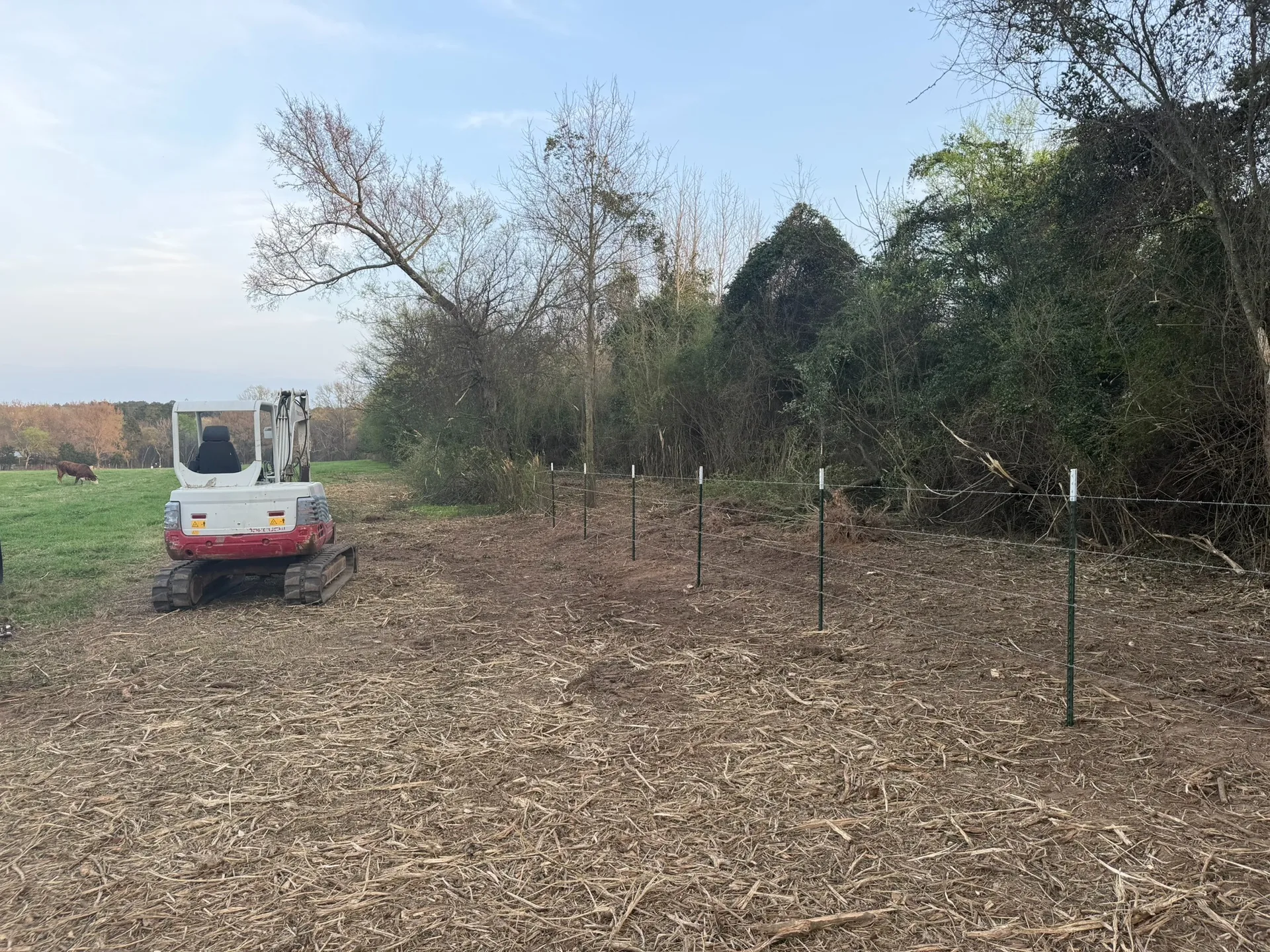 Ranch gate and improved fence line